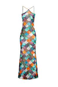 Mami Beaded Halter Neck Maxi