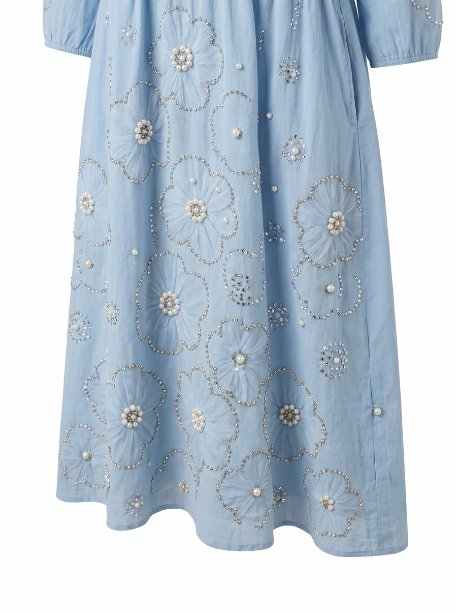 Quin – Floral Cotton Midi Dress