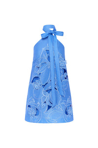 Lola Appliqué Halterneck Mini Dress