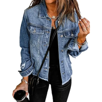 Luce - Distressed Boyfriend Denim Jacket