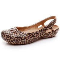 Penelope | Women's Comfortable Sandals Lightweight Waterproof Jelly Leopard