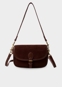 Lyra Small Suede Buckle Bag