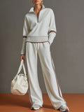 Aaliyah - Wide-Leg Knit Co-ord Set for Effortless Comfort