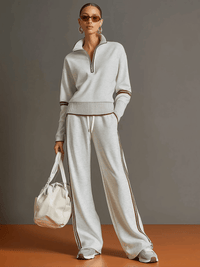 Aaliyah - Wide-Leg Knit Co-ord Set for Effortless Comfort
