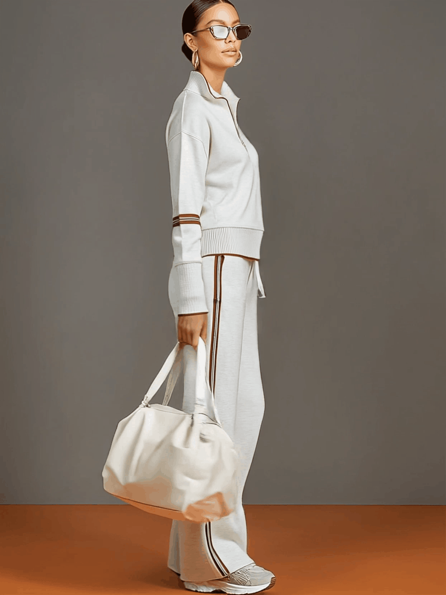 Aaliyah - Wide-Leg Knit Co-ord Set for Effortless Comfort