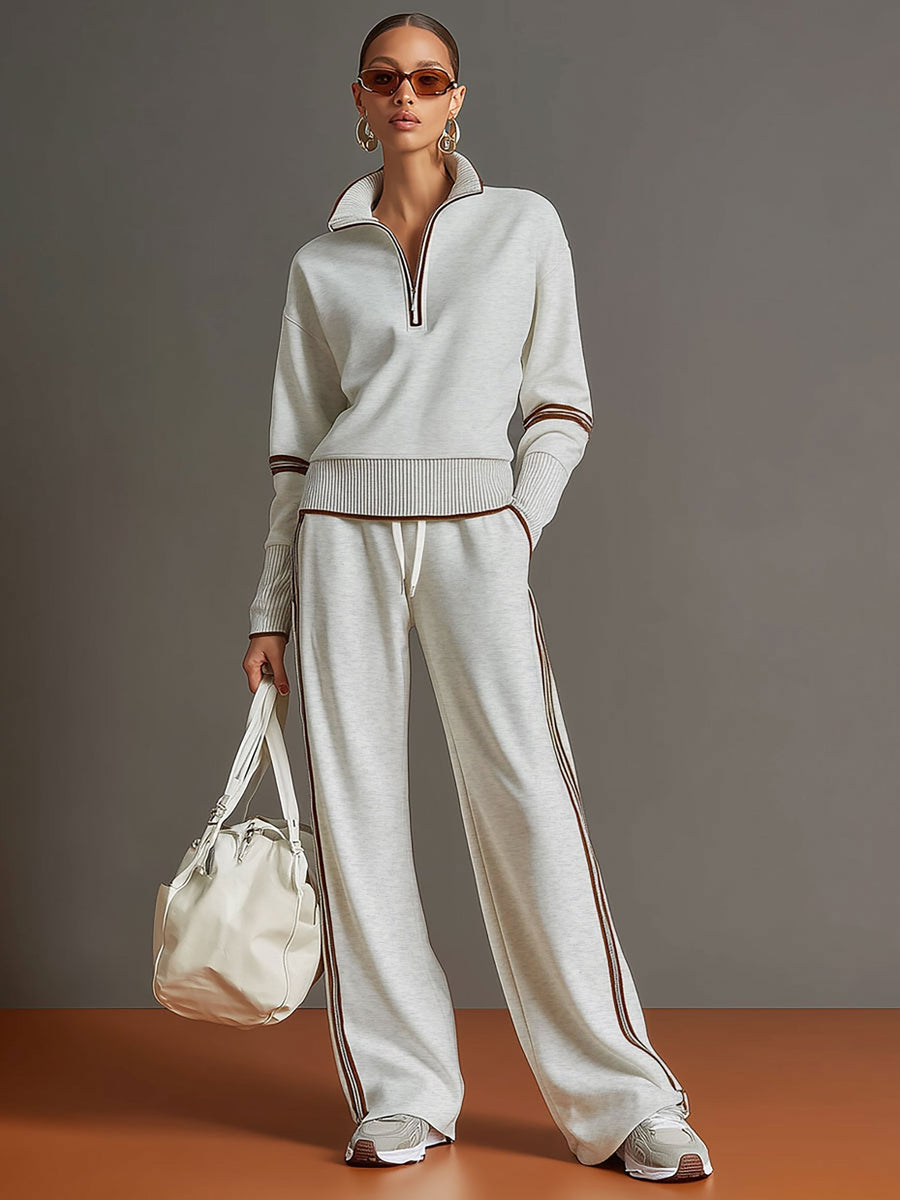 Aaliyah - Wide-Leg Knit Co-ord Set for Effortless Comfort