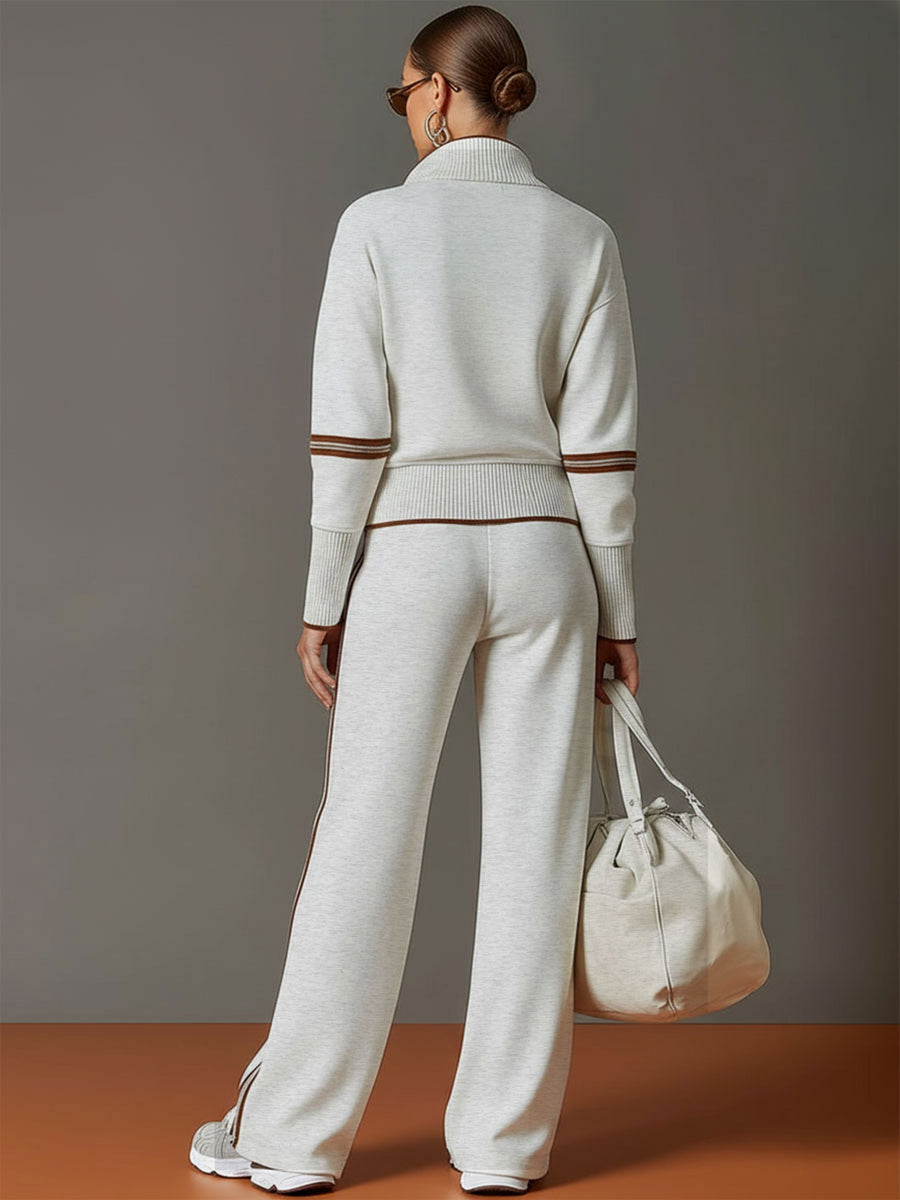 Aaliyah - Wide-Leg Knit Co-ord Set for Effortless Comfort