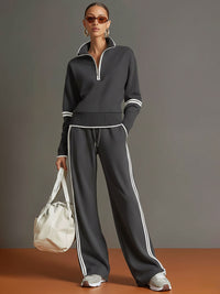 Aaliyah - Wide-Leg Knit Co-ord Set for Effortless Comfort
