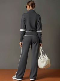 Aaliyah - Wide-Leg Knit Co-ord Set for Effortless Comfort