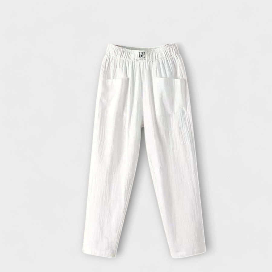 Maya - Elegant Pants White