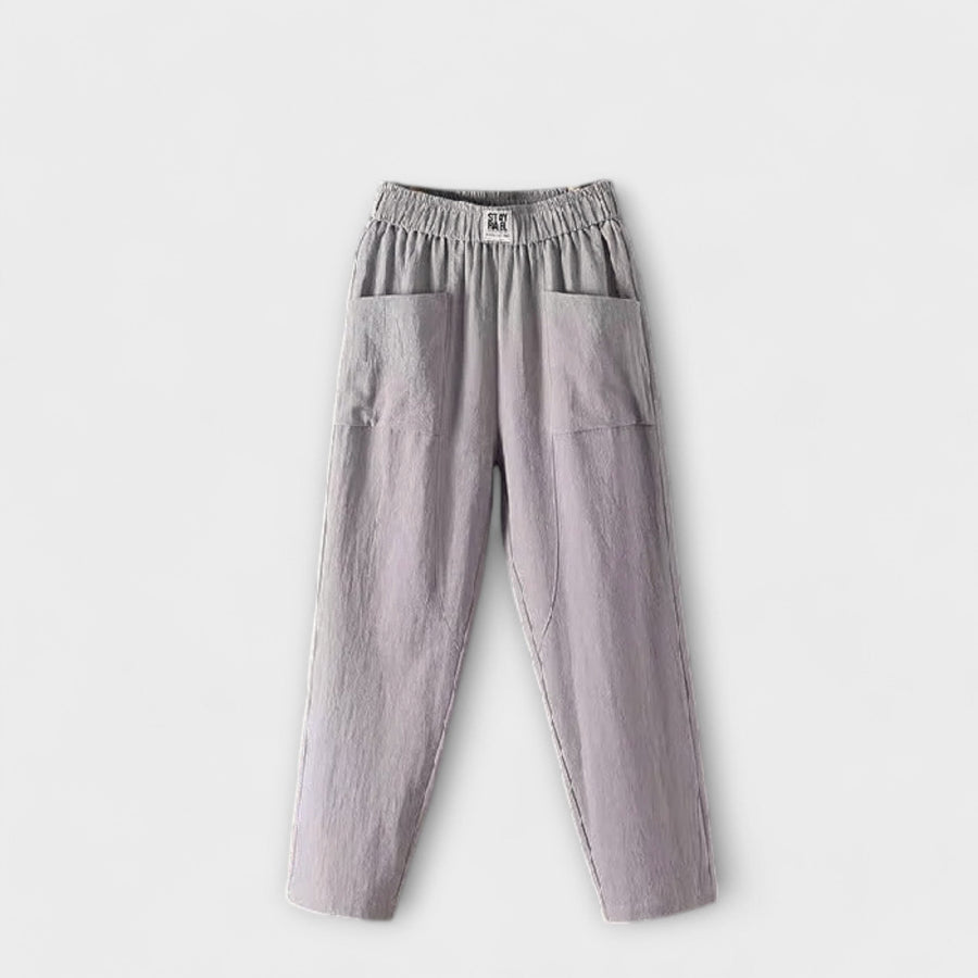 Maya - Elegant Pants Gray