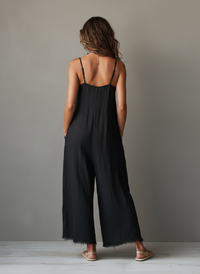 Eleni - Minimalist Linen Blend Jumpsuit