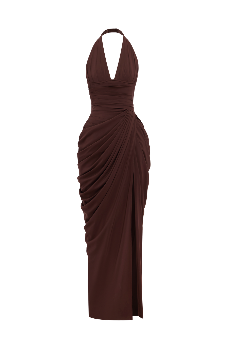 Minette Maxi Dress - Plum Brown