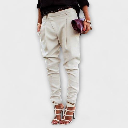 Mira - Elegant Trousers White