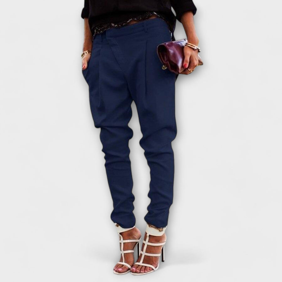 Mira - Elegant Trousers Blue