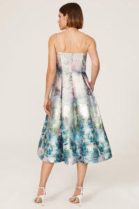 Monet Jacquard Midi Dress