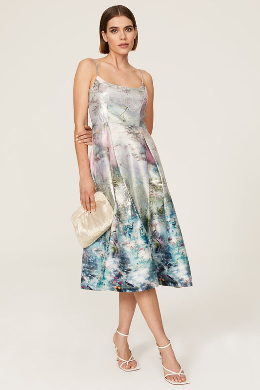 Monet Jacquard Midi Dress