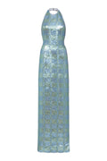Nerine Gingham Sequin Gown