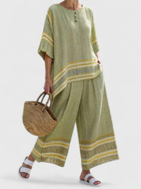 Rosavina | Comfortable Two-Piece Set Green