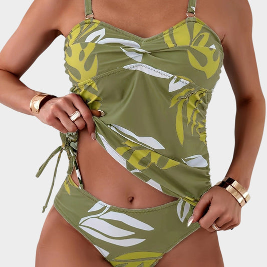 Yvaine - Bikini with Tropical Leaf Print