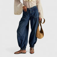 Lani | Elegant Pants Dark Blue