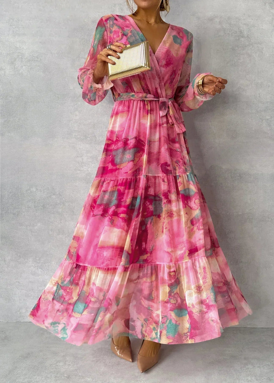 Hannah - Wrap Dress with Floral Print