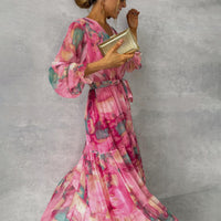 Hannah - Wrap Dress with Floral Print