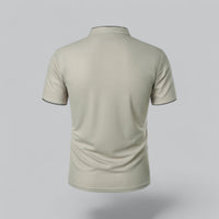 Alastair - Collarless Polo Shirt