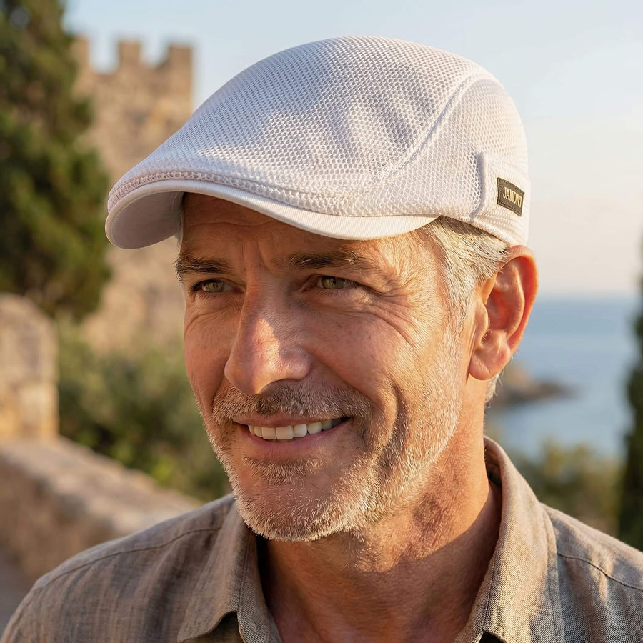 Grayson - Breathable Mesh Flat Cap