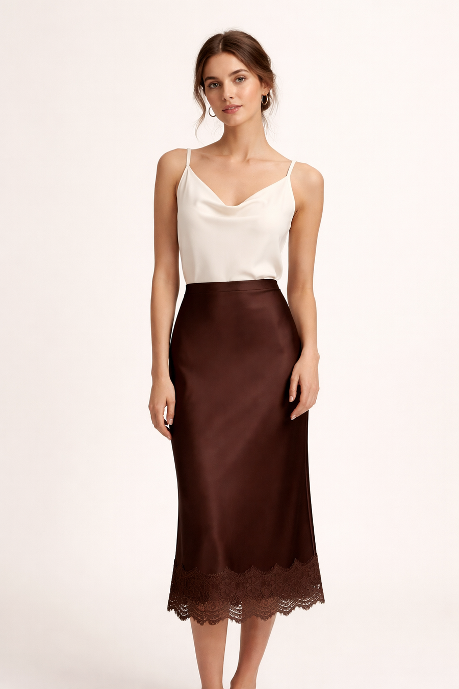 Mireya Maxi Skirt with Lace Detail