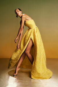 Strapless Gown with Tulip Skirt
