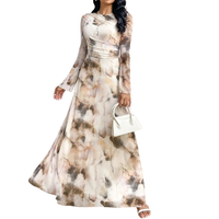 Tiana – Tie-Dye Mesh Elegance Dress