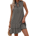 Clarimond - Bohemian Printed V-Neck Sundress
