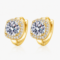 Nadine square earrings | Gold