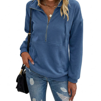 Winona - Relaxed Half Zip Fleece Sweatshirt