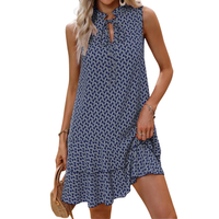 Clarimond - Bohemian Printed V-Neck Sundress