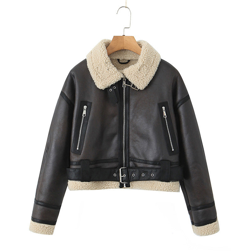 Althea Aviator Jacket with Thermal Lining