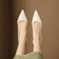 Nellie - Elegant Leather Heels