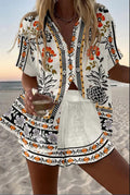 Georgia – Linen Shirt & Shorts Set