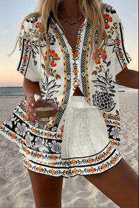 Georgia – Linen Shirt & Shorts Set