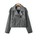 Selmira Cropped Straight-Cut Biker Jacket