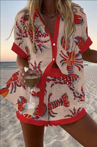 Sienna – Linen Shirt & Shorts Set
