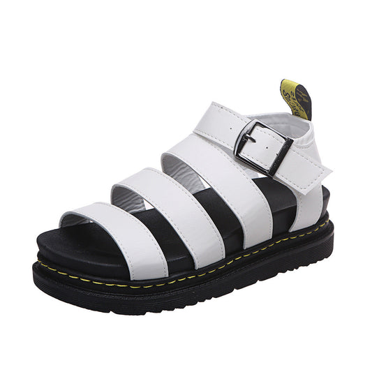 Collins - Casual Thick-Soled Sandals – White