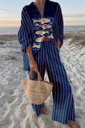 Ophelia – Linen Blouse & Trousers Set