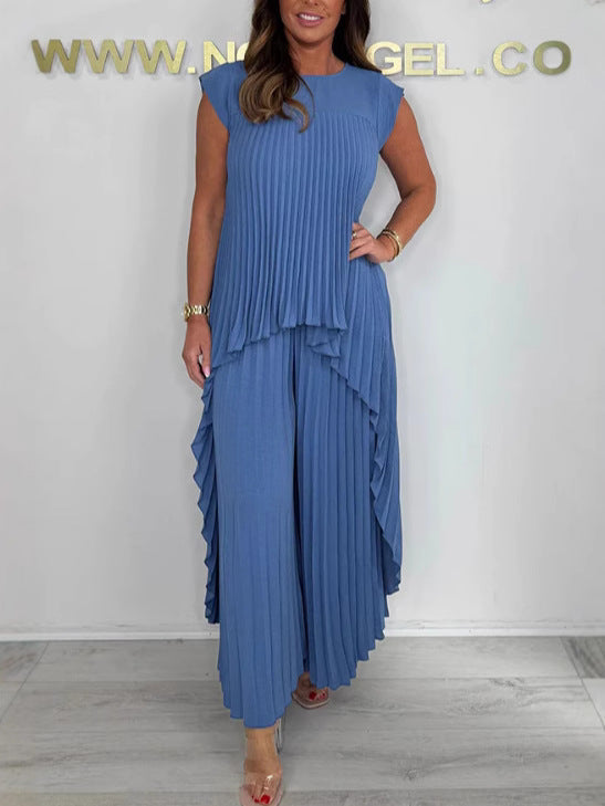 Mexie – Elegant Pleated Co-Ord Set