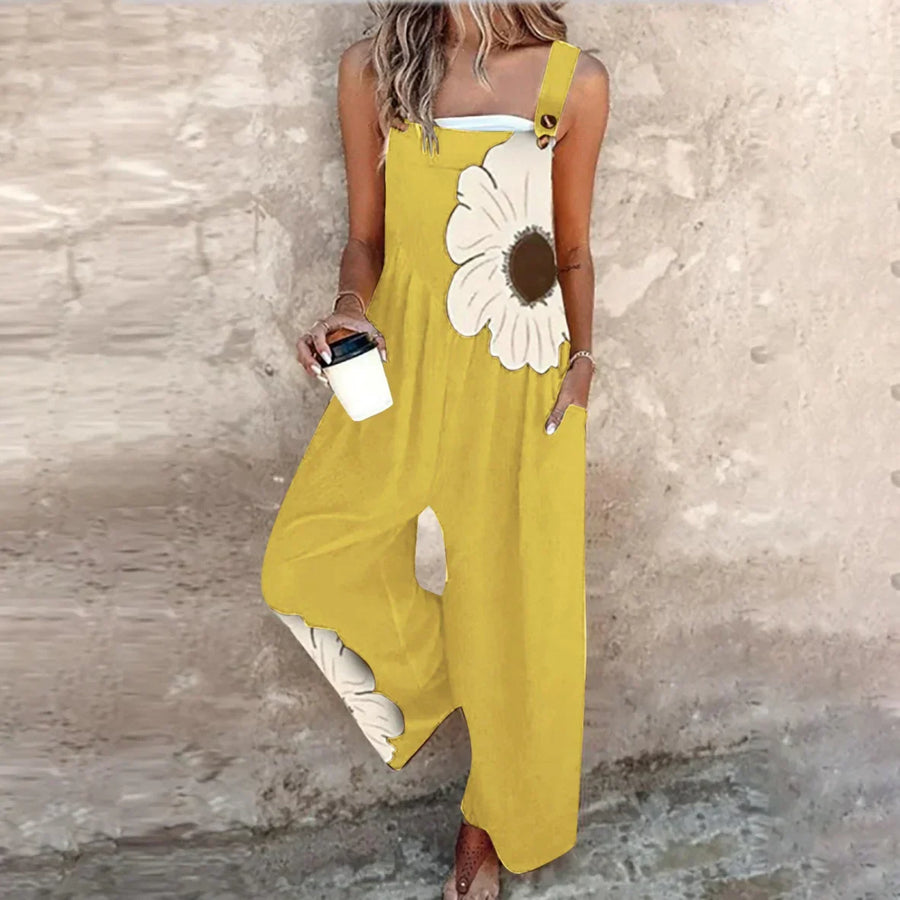 Isabella - Comfortable Printed Dungarees