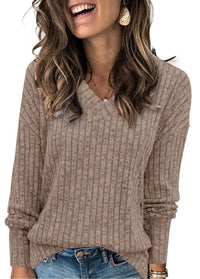 Barbara - V Neck Oversized Knit Sweater