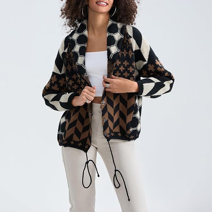 Evangelia | Elegant Cardigan Black
