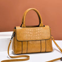 Embossed Leather-Effect Bag - Camila