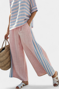 Elodie – Elegant Blue Top and Soft Trousers